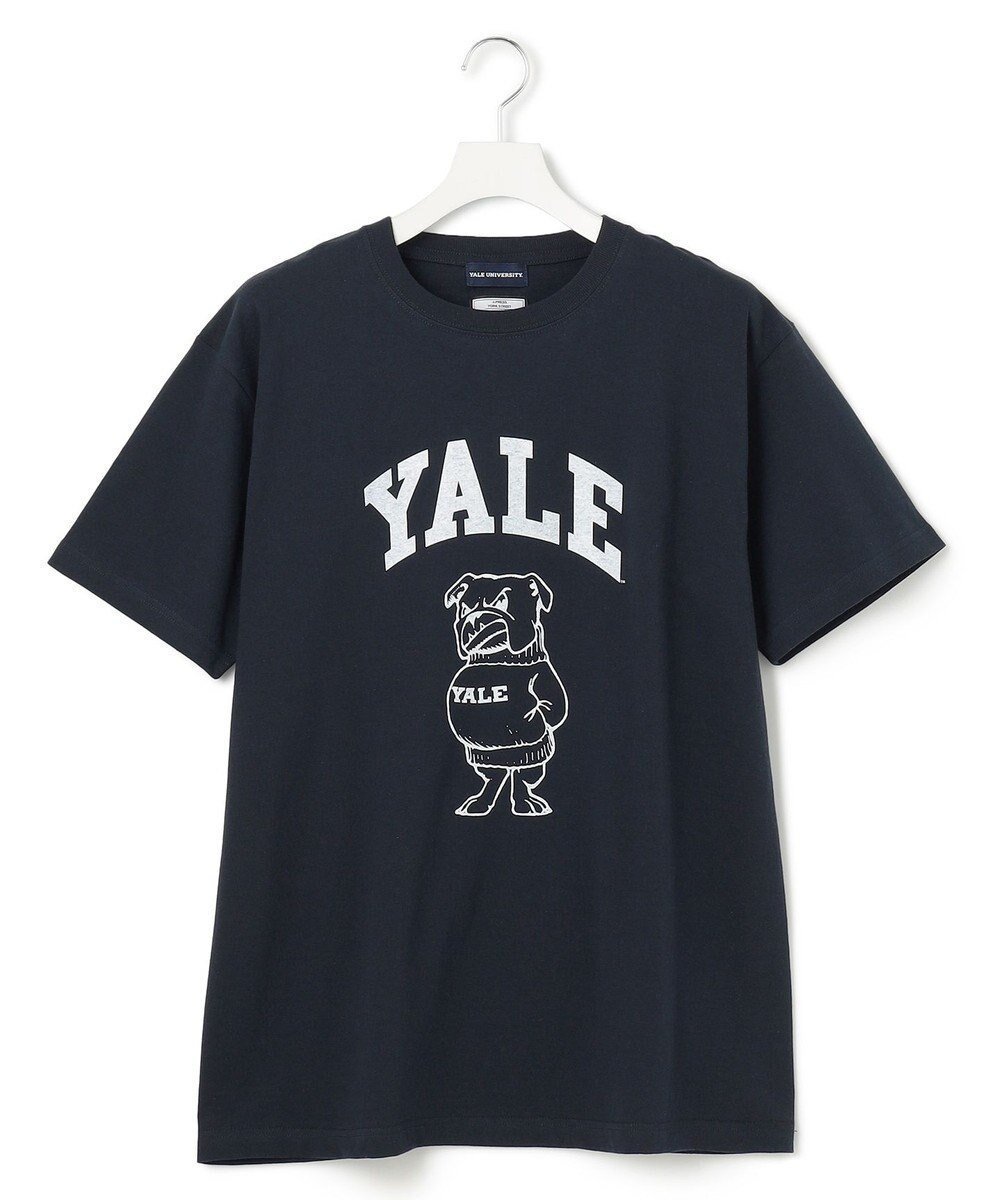 【ジェイプレスヨークストリート/J.PRESS YORK STREET】の【UNISEX】YALEアーチロゴTシャツ インテリア・キッズ・メンズ・レディースファッション・服の通販 founy(ファニー) 　ファッション　Fashion　レディースファッション　Ladies' Fashion Online　トップス・カットソー　Tops/Tshirt　シャツ/ブラウス　Shirts/Blouses　ロング / Tシャツ　T-Shirts　カットソー　Cut and Sewn　ユニセックス　Unisex　おすすめ　Recommend　アメリカン　American　インナー　Inner　カットソー　Cut And Sew　コラボ　Collaboration　人気　Popularity　夏　Summer　春　Spring　S/S・春夏　Ss・Spring/Summer　ネイビー系|ID: prp329100004535916 ipo3291000000032667988