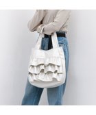 【アンビリオン/UNBILLION】のカシュカシュ cachecache / フリルトートバッグ ライトグレー|ID: prp329100004535919 ipo3291000000032709336