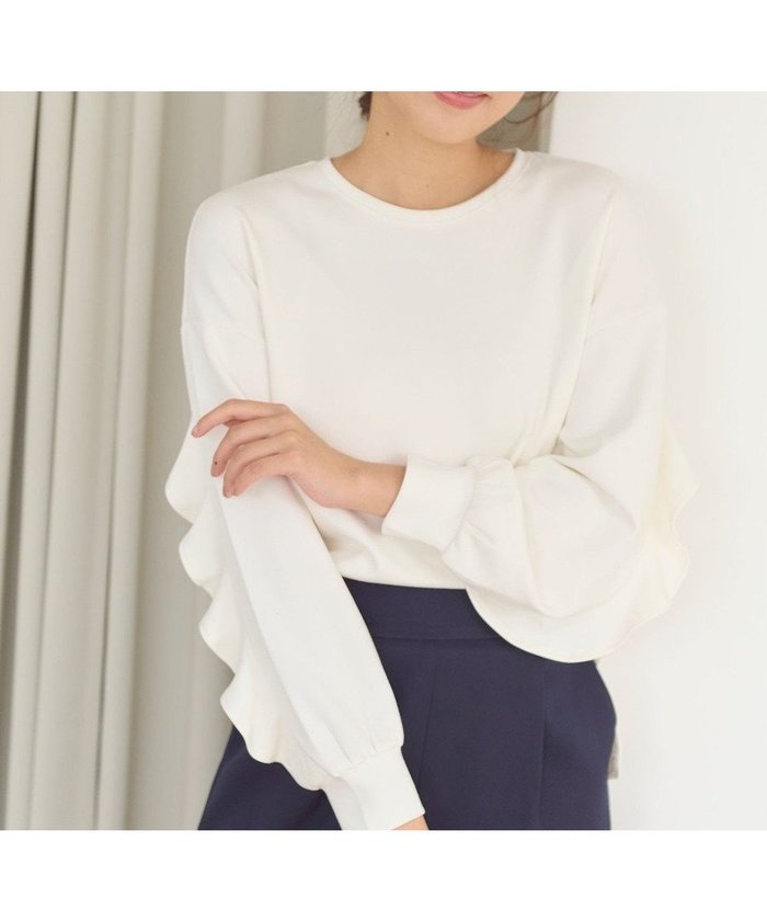 【フェルゥ/Feroux】の【洗える】ダンボール プルオーバー インテリア・キッズ・メンズ・レディースファッション・服の通販 founy(ファニー) https://founy.com/ ファッション Fashion レディースファッション Fashion for Women トップス・カットソー Cut & Sew Tops レディースパーカー・カジュアルフーディー Casual Hoodies & Sweatshirts カジュアルプルオーバー・ニットトップス Pullovers & Knit Tops / Casual Pullovers スウェット・クルーネックトップス Sweatshirts & Crewnecks / Relaxed Fit Sweat Tops スウェット / スエット Sweatshirt, Sweatwear パーカー Hoodie, Parka フリル Frill, Ruffle プリーツ Pleats, Pleated ベーシック Basic, Essential ボトム Bottoms, Lower Wear リボン Ribbon, Bow ワイド Wide, Wide Fit 今季 This Season, Current Season 洗える Machine Washable A/W・秋冬 Autumn/Winter |ID: prp329100004535929 ipo3291000000033195262