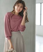 【エニィ スィス/any SiS】の【洗える】ミニ裏毛エンボスロゴ カットソー ピンク|ID: prp329100004535945 ipo3291000000032661339