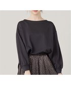 【エニィ スィス/any SiS】の【洗える】ミニ裏毛エンボスロゴ カットソー スレート|ID: prp329100004535945 ipo3291000000034298416