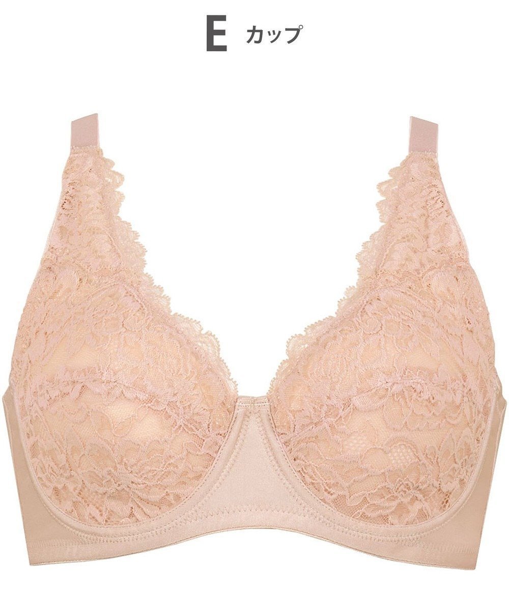 【ウィング/Wing】のブラジャー ワイヤーが痛くなりにくい 綿混(カップ肌側・バック) フルカップブラ NB2704 ウイング/ワコール インテリア・キッズ・メンズ・レディースファッション・服の通販 founy(ファニー) 　ファッション　Fashion　レディースファッション　Fashion for Women　バッグ　Bags　おすすめ　Recommended / Our Picks　アンダー　Underwear Essentials　シンプル　Simple, Minimal　ストレッチ　Stretch, Stretchy Fabric　フィット　Fit, Slim Fit　ブラジャー　Bra, Lingerie　レース　Lace, Lace Fabric　ワイヤー　Wire, Wired Bra　ピーチ|ID: prp329100004535985 ipo3291000000034248367