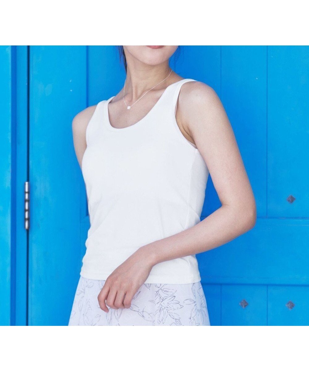 【ティアクラッセ/Tiaclasse】の【洗える】カップ付きタンクトップ&キャミソール インテリア・キッズ・メンズ・レディースファッション・服の通販 founy(ファニー) ファッション Fashion レディースファッション Fashion for Women トップス・カットソー Cut & Sew Tops キャミソール&ノースリーブ Camisoles & Sleeveless Tops アクセサリー Fashion Accessories インナー Innerwear カーディガン Cardigan, Knitwear キャミソール Camisole, Spaghetti Strap Top タンク Tank Top, Sleeveless Top チュニック Tunic, Long Top ポケット Pocket, Pocket Detail 再入荷 Restock / Back in Stock 夏 Summer 新作・新入荷 New Arrivals / New In 春 Spring S/S・春夏 SS, Spring/Summer, Warm Season 洗える Machine Washable 羽織 Haori, Light Jacket タンクトップ:オフホワイト|ID: prp329100004535996 ipo3291000000034210882