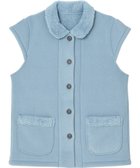 【ウィング/Wing】のベスト 3分袖 ショート丈(腰付近) フリース素材 ボア使用(裏側) 保温性 あたたかい 前開きタイプ レディース EX2070 ウイング/ワコール ブルー|ID: prp329100004536015 ipo3291000000032054361