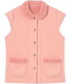 【ウィング/Wing】のベスト 3分袖 ショート丈(腰付近) フリース素材 ボア使用(裏側) 保温性 あたたかい 前開きタイプ レディース EX2070 ウイング/ワコール オレンジ|ID: prp329100004536015 ipo3291000000032054364