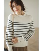 【エニィ スィス/any SiS】の【洗える】ハイネックボーダー ニット アイボリー×ネイビーボーダー|ID: prp329100004536082 ipo3291000000032580172