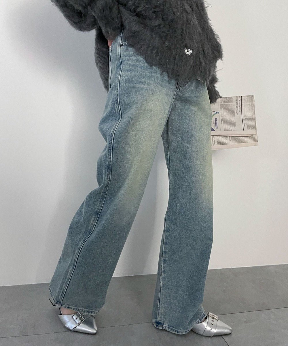 【ウィゴー/WEGO】の【XS/S/M/Lサイズ展開/美脚】ストレートデニムパンツ インテリア・キッズ・メンズ・レディースファッション・服の通販 founy(ファニー) 　ファッション　Fashion　レディースファッション　WOMEN　パンツ　Pants　デニムパンツ　Denim Pants　インディゴ　Indigo　春　Spring　秋　Autumn/Fall　ジーンズ　Jeans　ストレート　Straight　スマホ　Smartphone　デニム　Denim　トレンド　Trend　ロング　Long　冬　Winter　S/S・春夏　Ss・Spring/Summer　再入荷　Restock/Back In Stock/Re Arrival　夏　Summer　デニム淡加工色|ID: prp329100004536150 ipo3291000000032145361