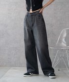 【ウィゴー/WEGO】の【XS/S/M/Lサイズ展開/美脚】ストレートデニムパンツ ブラック|ID: prp329100004536150 ipo3291000000032687198