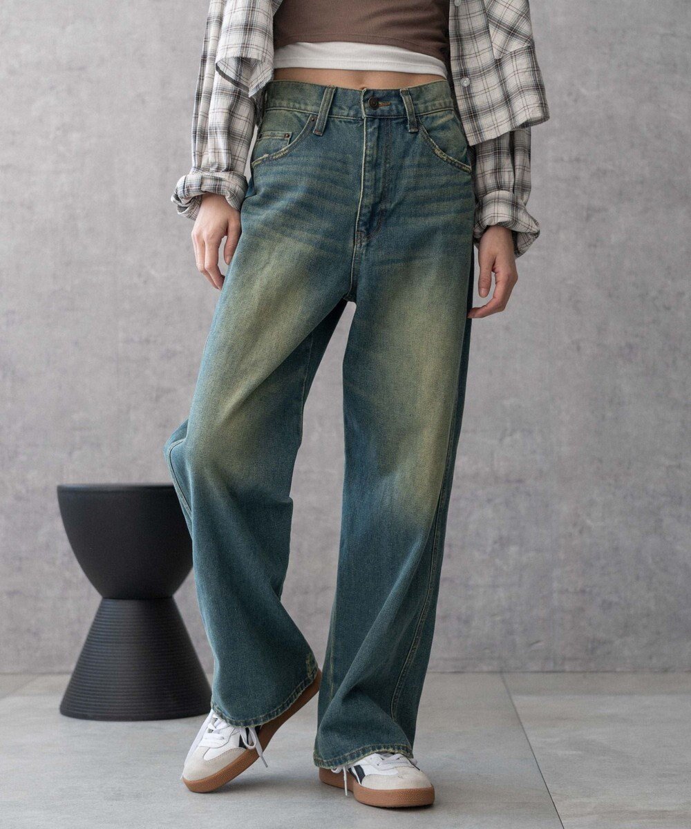 【ウィゴー/WEGO】の【新色追加/美脚/XSSMLサイズ展開】ストレートデニムパンツ インテリア・キッズ・メンズ・レディースファッション・服の通販 founy(ファニー) 　ファッション　Fashion　レディースファッション　Fashion for Women　パンツ　Pants & Trousers　デニムパンツ・ジーンズ・美脚デニム　Denim Jeans & Pants　インディゴ　Indigo Denim　ウォッシュ　Washed Finish　春　Spring　秋　Autumn　ジーンズ　Jeans, Denim Pants　ストレート　Straight, Straight Cut　スニーカー　Sneakers, Trainers　スマホ　Smartphone, Mobile Device　ダメージ　Distressed, Destroyed　デニム　Denim, Jeans Material　トレンド　Trend, Trending Now　フィット　Fit, Slim Fit　ボトム　Bottoms, Lower Wear　ポケット　Pocket, Pocket Detail　ロング　Long, Long-Length　楽ちん　Easy Fit, Comfortable　冬　Winter / This Winter　S/S・春夏　SS, Spring/Summer, Warm Season　おすすめ　Recommended / Our Picks　夏　Summer　デニム中濃加工色|ID: prp329100004536150 ipo3291000000033431000