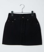 【ウィゴー/WEGO】の台形デニムミニスカート ブラック中濃色|ID: prp329100004536181 ipo3291000000032055159