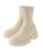 【グリーンパークス/Green Parks】の・LENA 厚底ストレッチショートブーツ Ivory|ID: prp329100004536218 ipo3291000000032524606