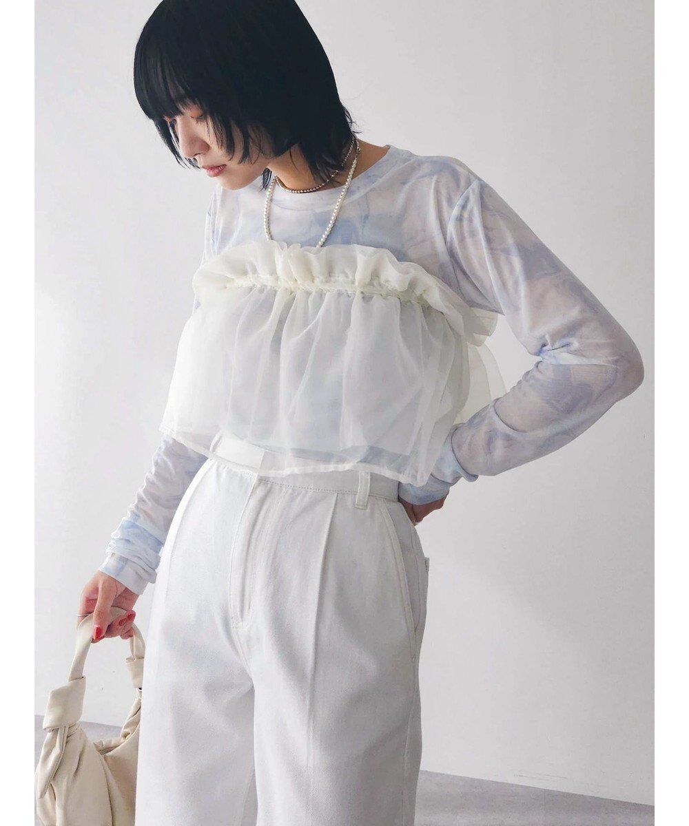 【グリーンパークス/Green Parks】のマルチway チュールベルト インテリア・キッズ・メンズ・レディースファッション・服の通販 founy(ファニー) 　ファッション　Fashion　レディースファッション　WOMEN　ベルト　Belts　ギャザー　Gather　ビスチェ　Bustier　Ivory|ID: prp329100004536230 ipo3291000000032055422