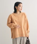 【グリーンパークス/Green Parks】のベロアモールリラックスサイズニットプルオーバー Orange|ID: prp329100004536238 ipo3291000000032503095