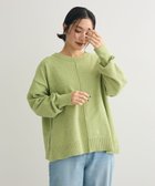 【グリーンパークス/Green Parks】のベロアモールリラックスサイズニットプルオーバー Green|ID: prp329100004536238 ipo3291000000032503096