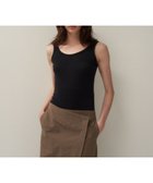 【エイトン/ATON】のFRESCA CIRCULAR RIB タンクトップ 人気、トレンドファッション・服の通販 founy(ファニー) ファッション Fashion レディースファッション Fashion for Women トップス・カットソー Cut & Sew Tops ニット Knit Tops & Sweaters インド Indian Textile インナー Innerwear 春 Spring カットソー Cut and Sewn Top 吸水 Absorbent, Quick-Dry セーター Sweater, Knitwear タンク Tank Top, Sleeveless Top ドレープ Drape, Draping Fabric S/S・春夏 SS, Spring/Summer, Warm Season 夏 Summer thumbnail BLACK|ID: prp329100004536295 ipo3291000000033499420