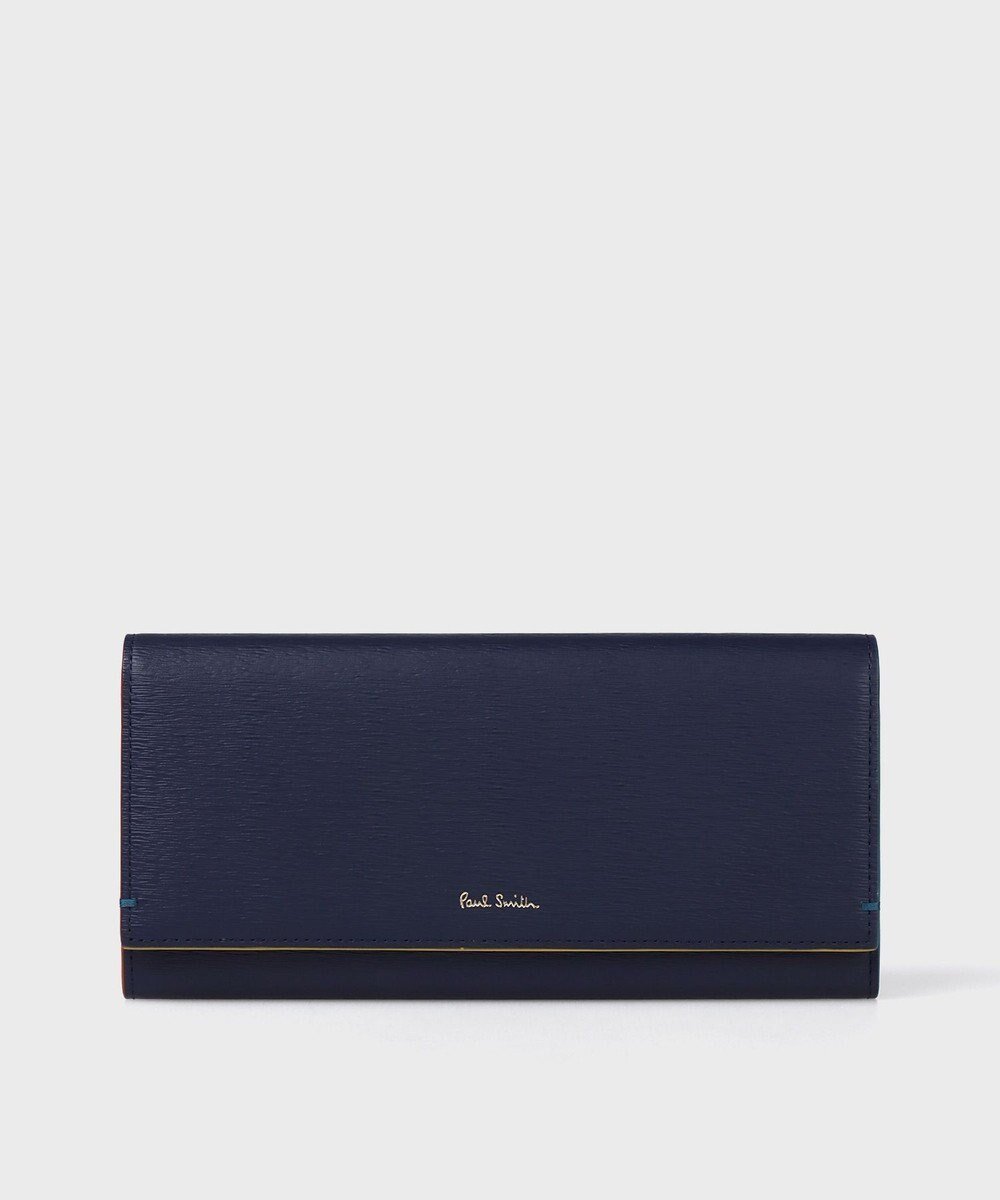 【ポール スミス/Paul Smith】のカラードエッジ 長財布 インテリア・キッズ・メンズ・レディースファッション・服の通販 founy(ファニー) 　ファッション　Fashion　レディースファッション　Fashion for Women　ミニ財布・二つ折り財布　Wallets & Card Cases　財布　Wallet, Purse　プリント　Print, Printed Pattern　ポケット　Pocket, Pocket Detail　新作・新入荷　New Arrivals / New In　ネイビー|ID: prp329100004536302 ipo3291000000033607275
