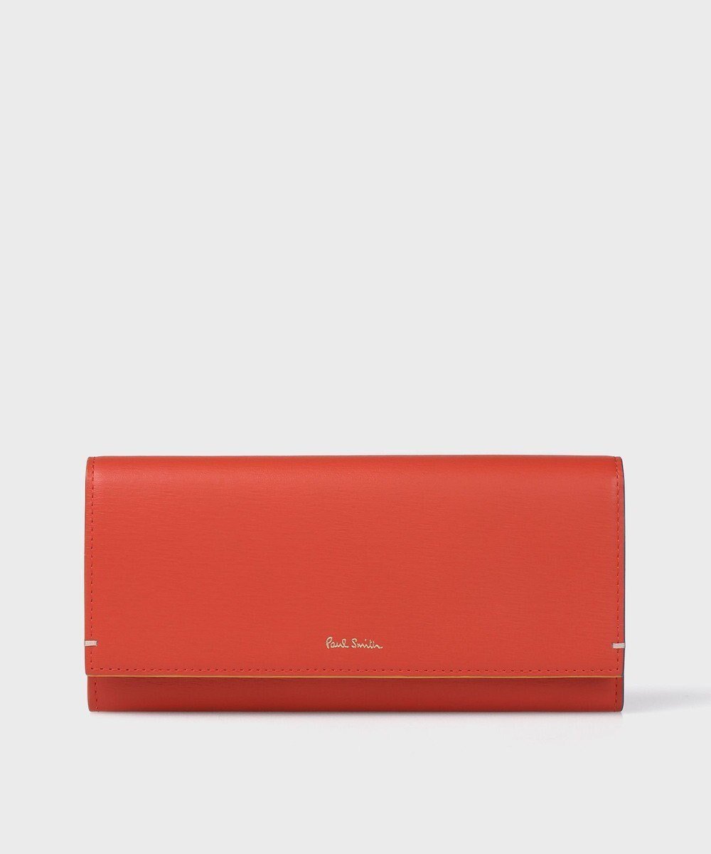【ポール スミス/Paul Smith】のカラードエッジ 長財布 インテリア・キッズ・メンズ・レディースファッション・服の通販 founy(ファニー) 　ファッション　Fashion　レディースファッション　Fashion for Women　ミニ財布・二つ折り財布　Wallets & Card Cases　財布　Wallet, Purse　プリント　Print, Printed Pattern　ポケット　Pocket, Pocket Detail　新作・新入荷　New Arrivals / New In　レッド|ID: prp329100004536302 ipo3291000000033607278