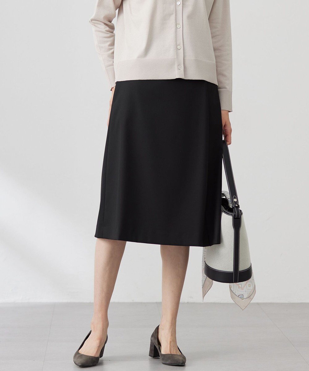 【ジェイ プレス/J.PRESS】の【洗える】CARREMAN 2WAY Aライン スカート インテリア・キッズ・メンズ・レディースファッション・服の通販 founy(ファニー) 　ファッション　Fashion　レディースファッション　Fashion for Women　スカート　Skirts　Aライン・フレアスカート　A-Line & Flared Skirts　バランス　Balance, Style Balance　ワンポイント　One Point, Statement Accent　夏　Summer　春　Spring　S/S・春夏　SS, Spring/Summer, Warm Season　洗える　Machine Washable　ブラック系|ID: prp329100004536303 ipo3291000000033477914