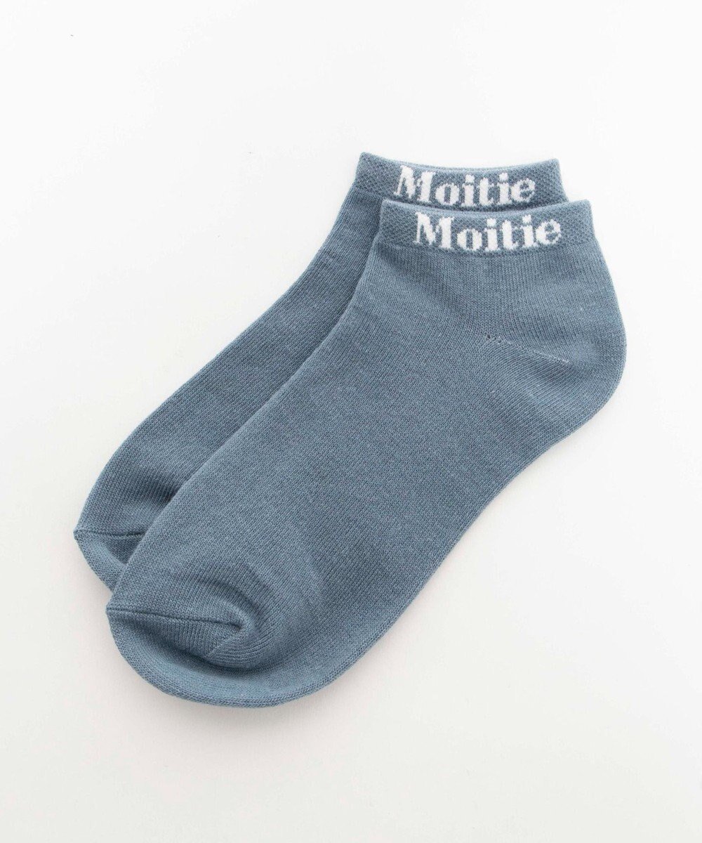 【ウィゴー/WEGO】のMoitieロゴショートソックス インテリア・キッズ・メンズ・レディースファッション・服の通販 founy(ファニー) 　ファッション　Fashion　レディースファッション　WOMEN　ソックス　Socks　レッグウェア　Legwear　ソックス　Socks　フィット　Fit　ワンポイント　One Point　ブルー|ID: prp329100004536320 ipo3291000000032055904