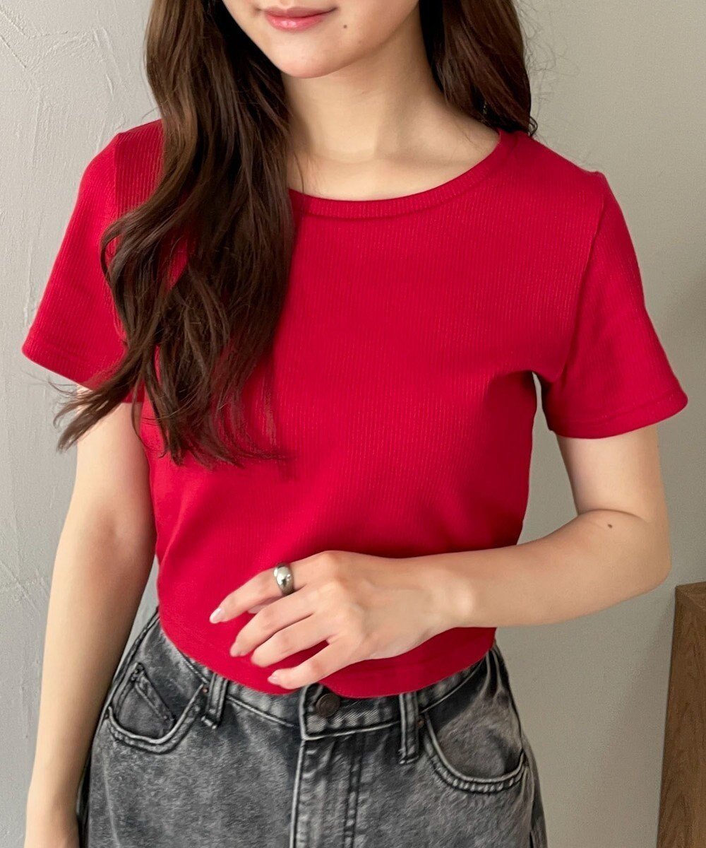 【ウィゴー/WEGO】の【SMサイズ展開】コンパクトリブT 人気、トレンドファッション・服の通販 founy(ファニー) 　ファッション　Fashion　レディースファッション　WOMEN　トップス・カットソー　Tops/Tshirt　シャツ/ブラウス　Shirts/Blouses　ロング / Tシャツ　T-Shirts　カットソー　Cut and Sewn　春　Spring　カットソー　Cut And Sew　キャミワンピース　Cami Dress　今季　This Season　スマホ　Smartphone　デニム　Denim　トレンド　Trend　定番　Standard　ハーフ　Half　ビスチェ　Bustier　フィット　Fit　ボトム　Bottom　半袖　Short Sleeve　無地　Plain Color　S/S・春夏　Ss・Spring/Summer　おすすめ　Recommend　夏　Summer　 other-1|ID: prp329100004536326 ipo3291000000032247865