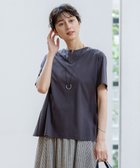 【23区/NIJYUSANKU】の【先行予約/汗じみ防止/洗える】スムースデザイン バックフレア カットソー ダークブラウン系|ID:prp329100004536363