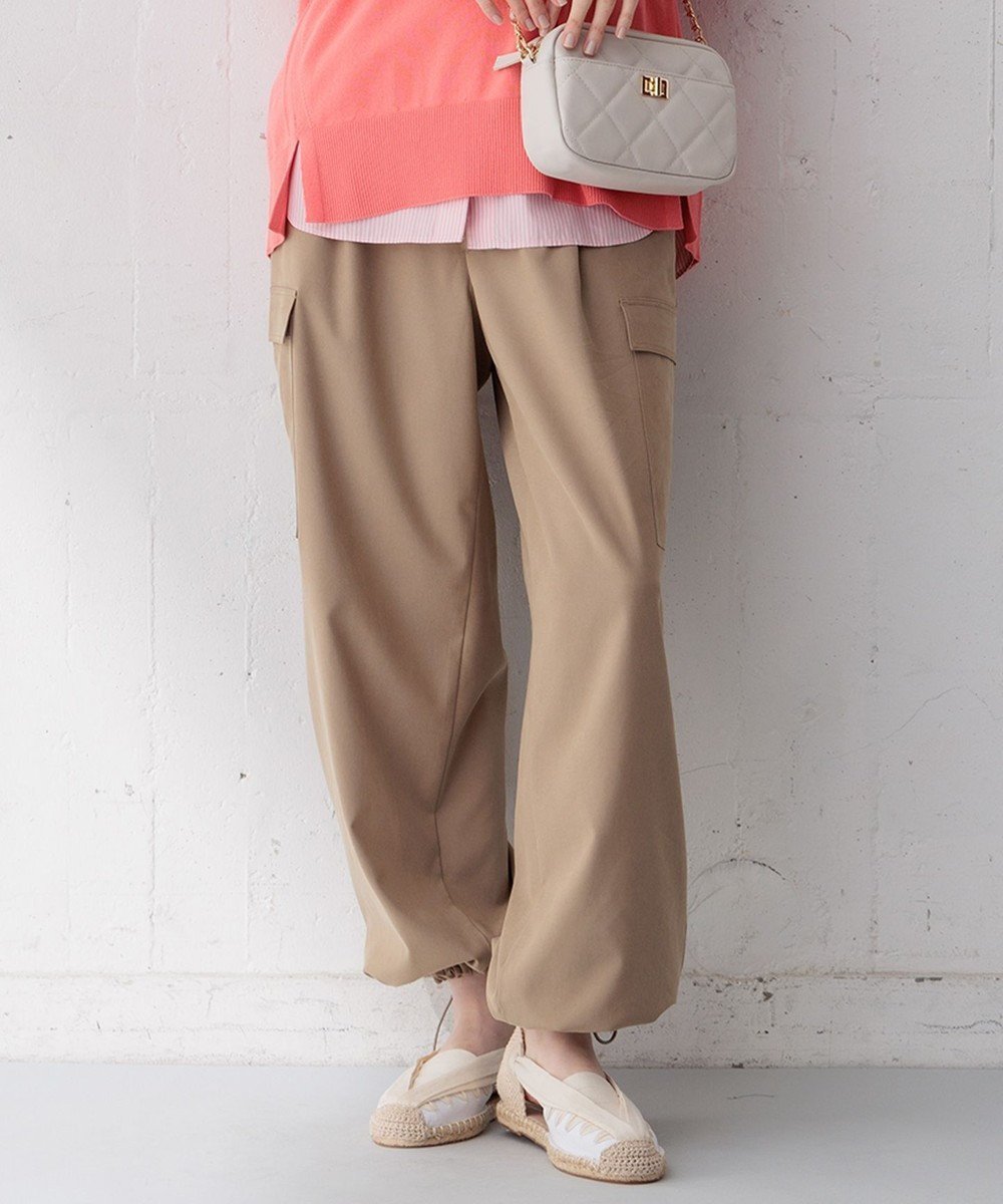 【23区/NIJYUSANKU】の【Oggi4月号掲載/洗える】シルキーストレッチ パラシュートパンツ インテリア・キッズ・メンズ・レディースファッション・服の通販 founy(ファニー) 　雑誌掲載アイテム　Magazine Items　ファッション雑誌　Fashion Magazines　オッジ　Oggi　ファッション　Fashion　レディースファッション　WOMEN　パンツ　Pants　春　Spring　洗える　Washable　カットソー　Cut And Sew　4月号　April Issue　シンプル　Simple　ストレッチ　Stretch　ストレート　Straight　スピンドル　Spindle　雑誌　Magazine　ダウン　Down　ベーシック　Basic　ワイド　Wide　S/S・春夏　Ss・Spring/Summer　夏　Summer　2024年　2024　2024春夏・S/S　Ss,Spring/Summer,2024　ブラウン系|ID: prp329100004536400 ipo3291000000032056272