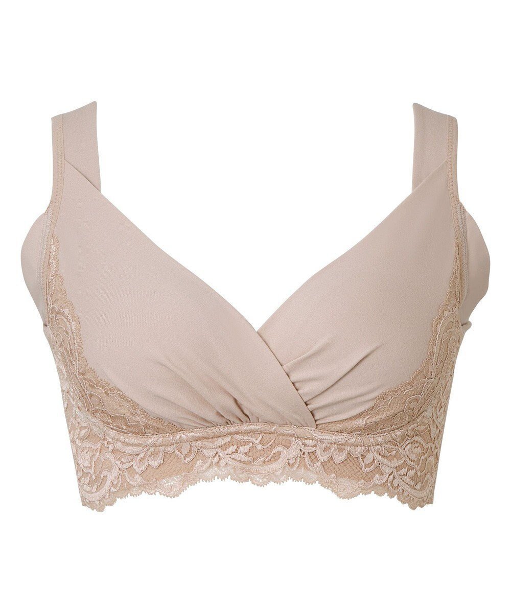 【ブラデリス ニューヨーク/BRADELIS New York】の【BRADELIS NewYork peace/ノンワイヤー】綿混トリプルキャッチFITブラ23 ブラデリス 補正 ブラジャー 接触冷感 ノンワイヤー DB123403 インテリア・キッズ・メンズ・レディースファッション・服の通販 founy(ファニー) 　ファッション　Fashion　レディースファッション　WOMEN　アンダー　Under　ショルダー　Shoulder　スーピマ　Supima　タンク　Tank　トライアングル　Triangle　トリプル　Triple　パターン　Pattern　フィット　Fit　ブラジャー　Bra　ランジェリー　Lingerie　レース　Race　ワイヤー　Wire　おすすめ　Recommend　入学式　Entrance Ceremony　卒業式　Graduation Ceremony　結婚式　Wedding Ceremony　ナチュラルベージュ|ID: prp329100004536402 ipo3291000000032056284