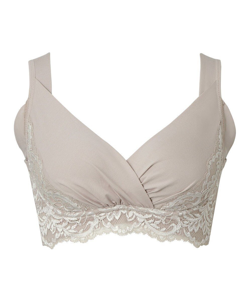 【ブラデリス ニューヨーク/BRADELIS New York】の【BRADELIS NewYork peace/ノンワイヤー】綿混トリプルキャッチFITブラ23 ブラデリス 補正 ブラジャー 接触冷感 ノンワイヤー DB123403 インテリア・キッズ・メンズ・レディースファッション・服の通販 founy(ファニー) 　ファッション　Fashion　レディースファッション　WOMEN　アンダー　Under　ショルダー　Shoulder　スーピマ　Supima　タンク　Tank　トライアングル　Triangle　トリプル　Triple　パターン　Pattern　フィット　Fit　ブラジャー　Bra　ランジェリー　Lingerie　レース　Race　ワイヤー　Wire　おすすめ　Recommend　入学式　Entrance Ceremony　卒業式　Graduation Ceremony　結婚式　Wedding Ceremony　パールグレージュ|ID: prp329100004536402 ipo3291000000032056285