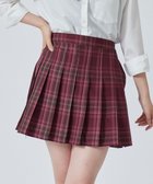 【ウィゴー/WEGO】の【SCHOOLITEM】スクールプリーツスカート レッドチェック1|ID: prp329100004536408 ipo3291000000032056312