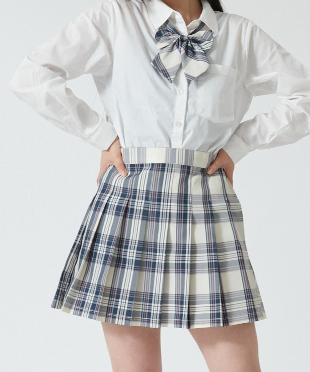 【ウィゴー/WEGO】の【SCHOOLITEM】スクールプリーツスカート インテリア・キッズ・メンズ・レディースファッション・服の通販 founy(ファニー) 　ファッション　Fashion　レディースファッション　Fashion for Women　スカート　Skirts　プリーツスカート / 上品フェミニンスタイル　Pleated Skirts　スマホ　Smartphone, Mobile Device　セレモニー　Ceremony　プリーツ　Pleats, Pleated　ポケット　Pocket, Pocket Detail　入学式　Entrance Ceremony　再入荷　Restock / Back in Stock　卒業式　Graduation Ceremony　夏　Summer　春　Spring　S/S・春夏　SS, Spring/Summer, Warm Season　ホワイトチェック1|ID: prp329100004536408 ipo3291000000032580909
