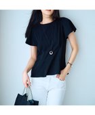 【エニィ スィス/any SiS】の【接触冷感】美人 フリルスリーブ カットソー ブラック|ID: prp329100004536415 ipo3291000000032734314