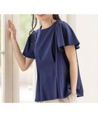 【エニィ スィス/any SiS】の【接触冷感】美人 フリルスリーブ カットソー ダークブルー|ID: prp329100004536415 ipo3291000000034280844