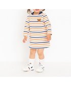 【ミキハウスホットビスケッツ/MIKI HOUSE HOT BISCUITS / KIDS】の【80-120cm】 ボーダー柄 長袖ワンピース オレンジ|ID: prp329100004537244 ipo3291000000032062334