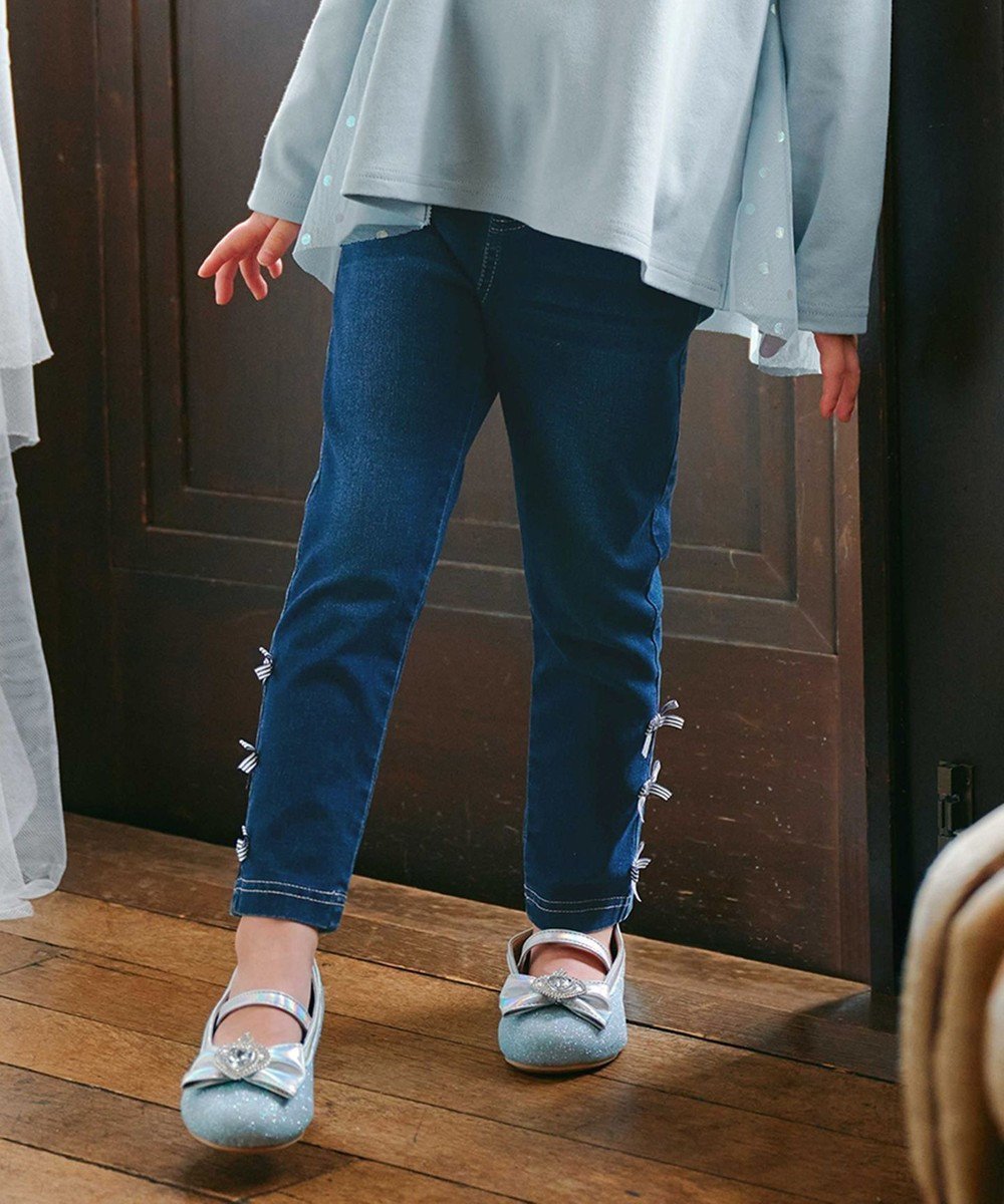 【エニファム/any FAM / KIDS】の7days ガーリー パンツ インテリア・キッズ・メンズ・レディースファッション・服の通販 founy(ファニー) 　ファッション　Fashion　キッズファッション　KIDS　ボトムス　Bottoms/Kids　ガーリー　Girly　ストレッチ　Stretch　ストレート　Straight　チューリップ　Tulip　ポケット　Pocket　リボン　Ribbon　A/W・秋冬　Aw・Autumn/Winter・Fw・Fall-Winter　再入荷　Restock/Back In Stock/Re Arrival　デニム|ID: prp329100004537251 ipo3291000000032062375