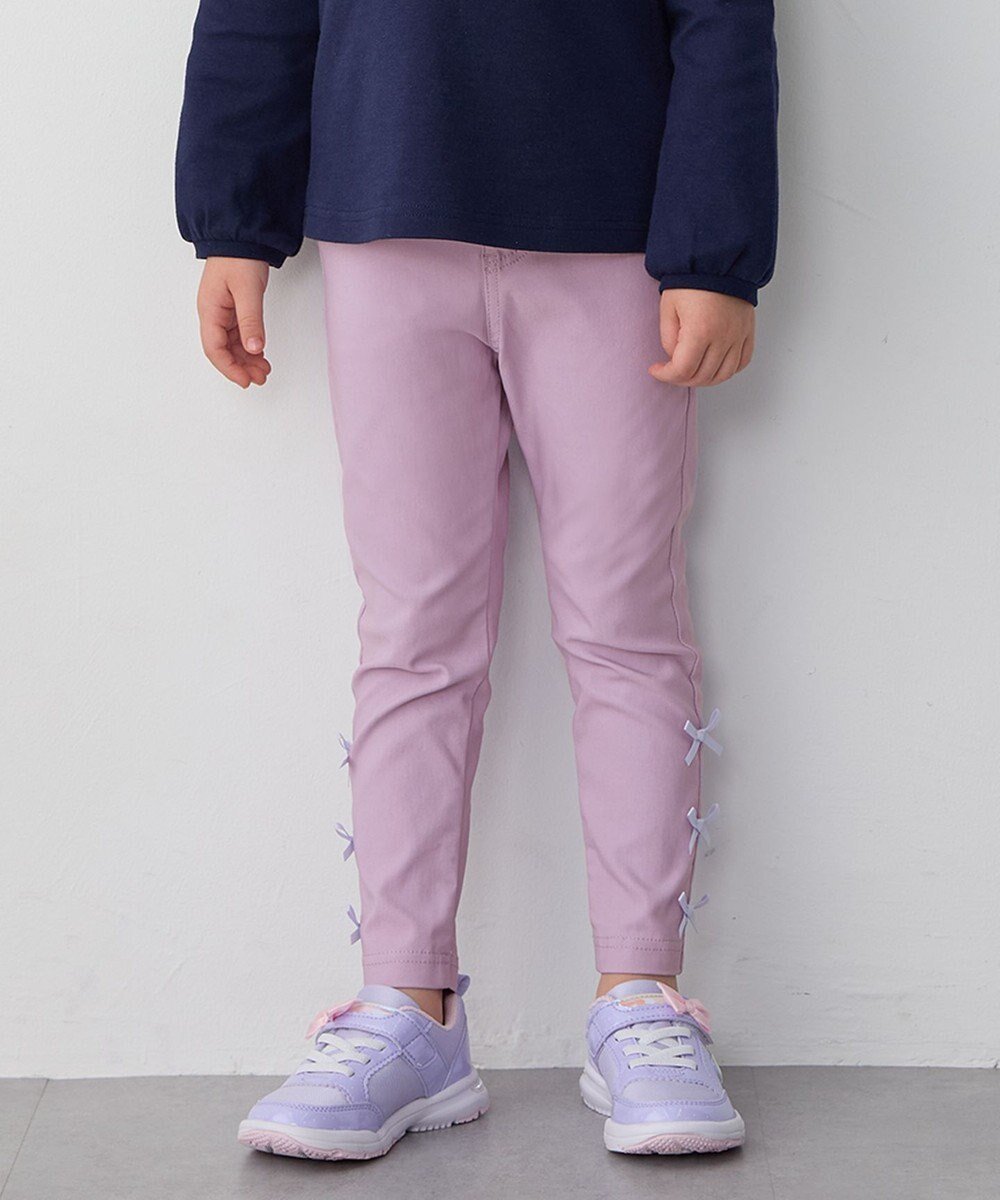 【エニファム/any FAM / KIDS】の7days ガーリー パンツ インテリア・キッズ・メンズ・レディースファッション・服の通販 founy(ファニー) 　ファッション　Fashion　キッズファッション　KIDS　ボトムス　Bottoms/Kids　ガーリー　Girly　ストレッチ　Stretch　ストレート　Straight　チューリップ　Tulip　ポケット　Pocket　リボン　Ribbon　A/W・秋冬　Aw・Autumn/Winter・Fw・Fall-Winter　再入荷　Restock/Back In Stock/Re Arrival　ラベンダー|ID: prp329100004537251 ipo3291000000032062379