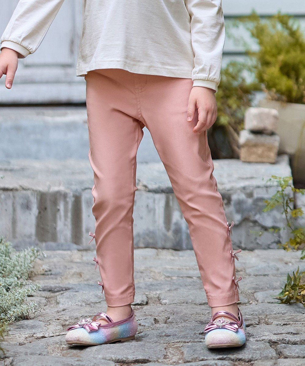 【エニファム/any FAM / KIDS】の7days ガーリー パンツ 人気、トレンドファッション・服の通販 founy(ファニー) 　ファッション　Fashion　キッズファッション　Fashion for Kids　ボトムス　Bottoms　ガーリー　Girly, Feminine Style　ストレッチ　Stretch, Stretchy Fabric　ストレート　Straight, Straight Cut　チューリップ　Tube, Tube Top　ポケット　Pocket, Pocket Detail　リボン　Ribbon, Bow　A/W・秋冬　Autumn/Winter　 other-1|ID: prp329100004537251 ipo3291000000032717611