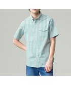 【ジェイ プレス/J.PRESS / MEN】の風が通るシアサッカーの清涼感【吸水速乾 / 高通気性】【クールマックス】サッカーギンガムチェック シャツ / B.D. グリーン系3|ID: prp329100004537274 ipo3291000000032635033