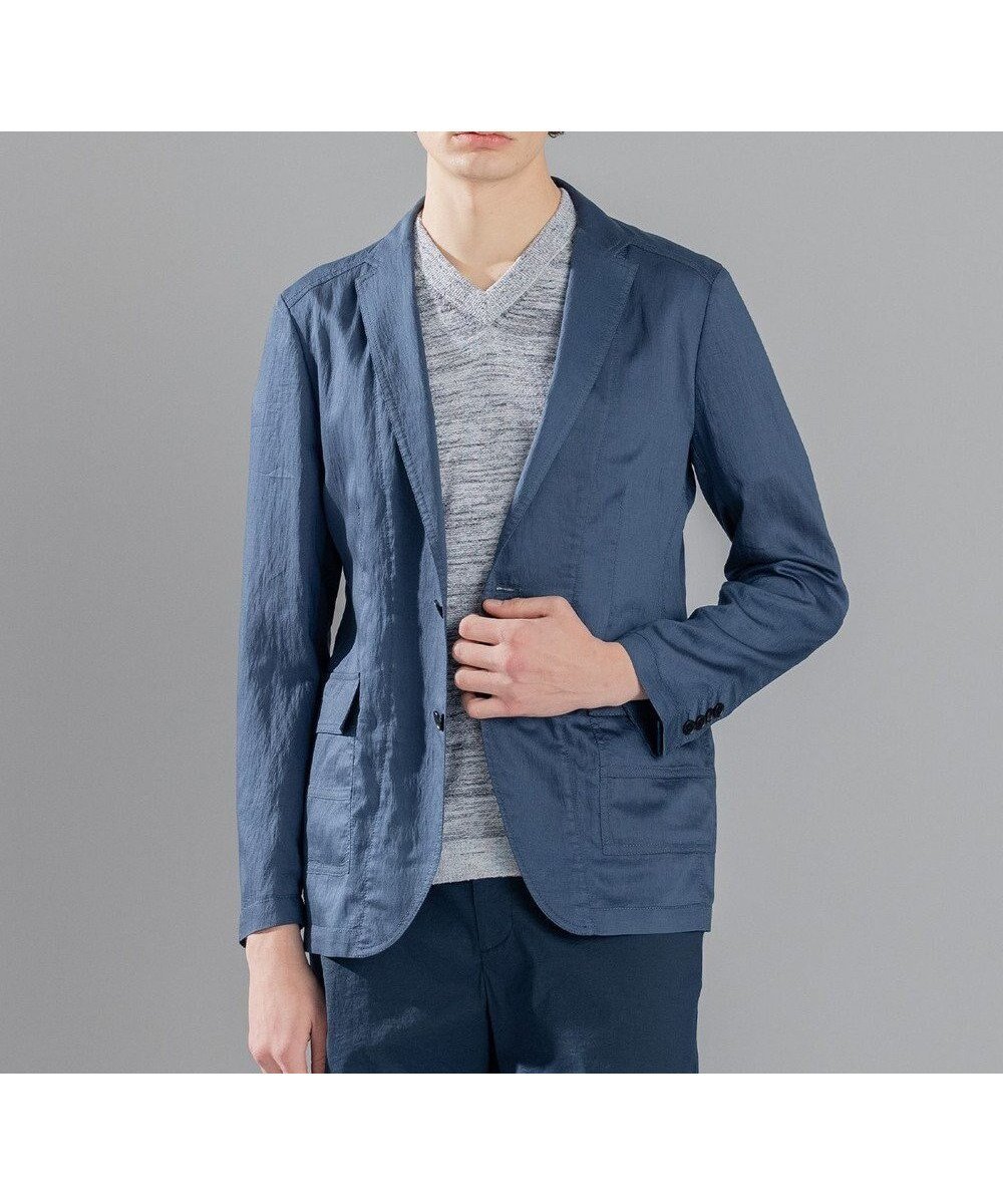 【ジョゼフ オム/JOSEPH HOMME / MEN】のストレッチマイヤー ジャケット インテリア・キッズ・メンズ・レディースファッション・服の通販 founy(ファニー) ファッション Fashion メンズファッション Fashion for Men アウター Men's Coats Outerwear テーラードジャケット Tailored Jackets & Blazers カーディガン Cardigan, Knitwear ジャケット Jacket, Outerwear ストレッチ Stretch, Stretchy Fabric センター Center, Center Line パッチ Patch, Appliqué ポケット Pocket, Pocket Detail 夏 Summer 春 Spring S/S・春夏 SS, Spring/Summer, Warm Season 軽量 Lightweight, Ultra Light ダルブルー系|ID: prp329100004537287 ipo3291000000034863853