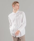 【ジョゼフ オム/JOSEPH HOMME / MEN】のハイゲージコットンジャージー バンドカラーシャツ ホワイト系|ID: prp329100004537297 ipo3291000000033440176
