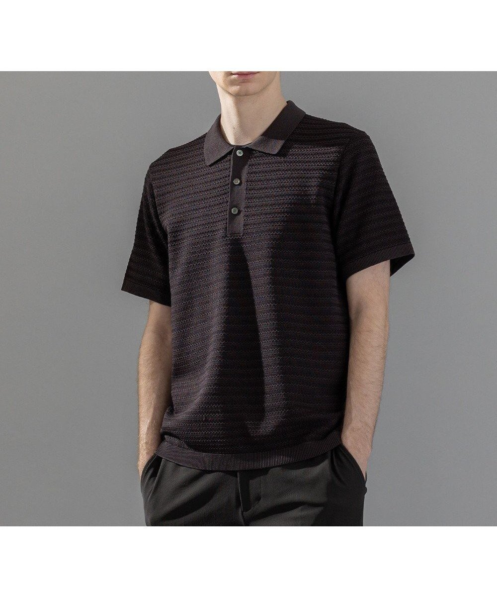 【ジョゼフ オム/JOSEPH HOMME / MEN】の【洗える】ジオメトリックボーダー ポロニット 人気、トレンドファッション・服の通販 founy(ファニー) 　ファッション　Fashion　メンズファッション　Fashion for Men　トップス・カットソー　Cut & Sew Tops　ニット・セーター / 定番トップス　Knit Tops & Sweaters　メンズシャツ　Shirts　ポロシャツ / きれいめカジュアルスタイル　Polo Shirts　シンプル　Simple, Minimal　ジャケット　Jacket, Outerwear　ベーシック　Basic, Essential　ポロシャツ　Polo Shirt, Collared Tee　半袖　Short Sleeve, Half Sleeve　夏　Summer　春　Spring　S/S・春夏　SS, Spring/Summer, Warm Season　洗える　Machine Washable　 other-1|ID: prp329100004537299 ipo3291000000033344486