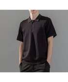 【ジョゼフ オム/JOSEPH HOMME / MEN】の【洗える】ジオメトリックボーダー ポロニット ダークブラウン系3|ID: prp329100004537299 ipo3291000000033344488