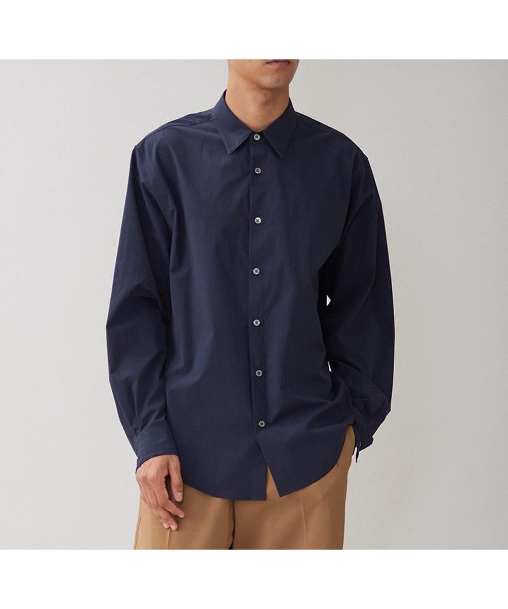 【アンフィーロ/UNFILO / MEN】のコンフォート レギュラーカラーシャツ 24年秋冬商品 インテリア・キッズ・メンズ・レディースファッション・服の通販 founy(ファニー) 　ファッション　Fashion　メンズファッション　Fashion for Men　トップス・カットソー　Cut & Sew Tops　メンズシャツ　Shirts　吸水　Absorbent, Quick-Dry　軽量　Lightweight, Ultra Light　シンプル　Simple, Minimal　ストレッチ　Stretch, Stretchy Fabric　バランス　Balance, Style Balance　A/W・秋冬　Autumn/Winter　ネイビー|ID: prp329100004537300 ipo3291000000033022419
