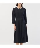 【ジェイ プレス/J.PRESS】の【洗える】ノルディス2wayジョーゼット フロントプリーツ ワンピース ネイビー系|ID: prp329100004537312 ipo3291000000034337827