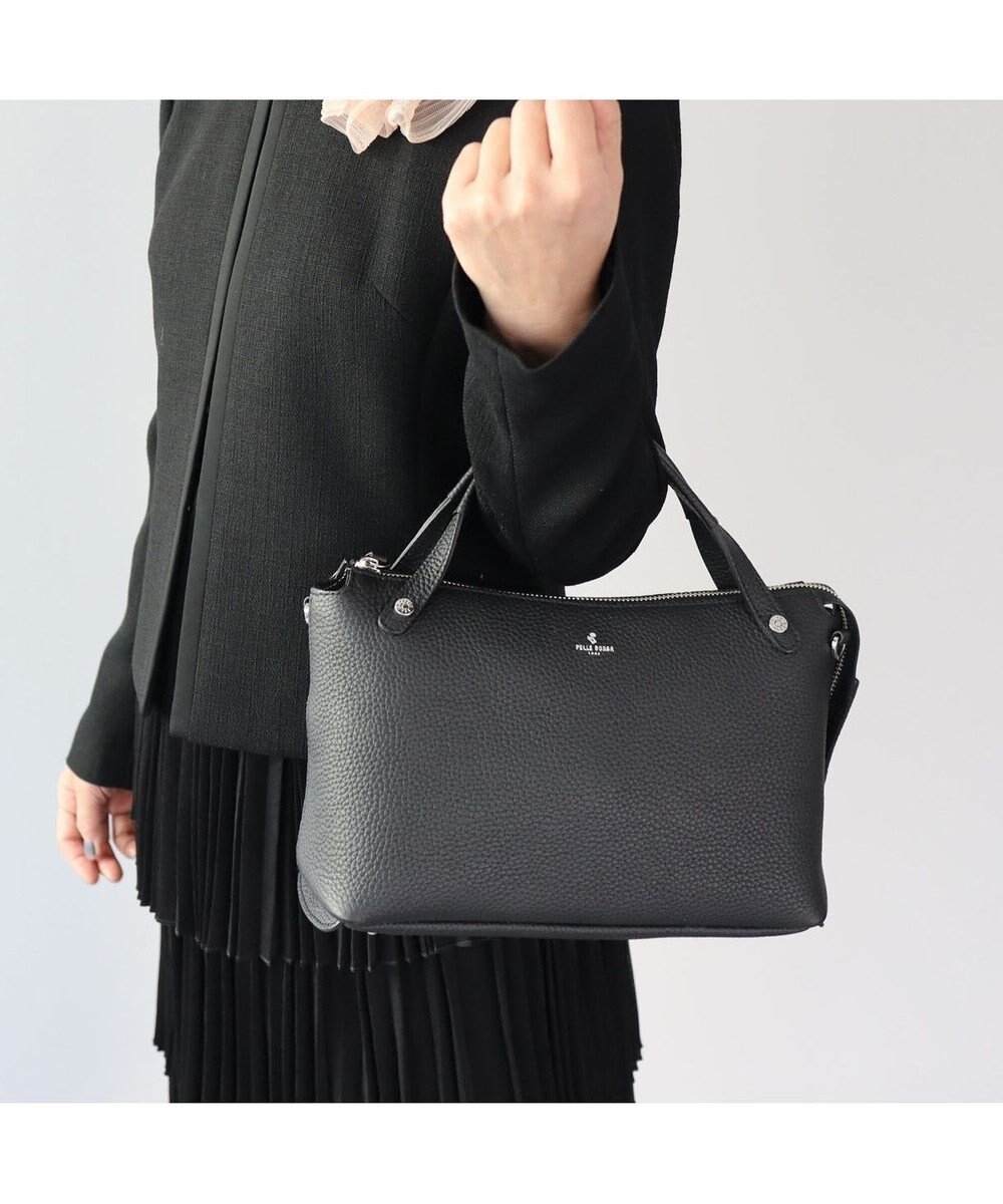 【ペレボルサ/PELLE BORSA】の2wayショルダーバッグ Reinette 4775 インテリア・キッズ・メンズ・レディースファッション・服の通販 founy(ファニー) 　ファッション　Fashion　レディースファッション　Fashion for Women　ショルダー　Shoulder, Shoulder Strap　シルバー　Silver, Metallic Silver　シンプル　Simple, Minimal　財布　Wallet, Purse　ダメージ　Distressed, Destroyed　トレンド　Trend, Trending Now　フォーマル　Formal, Dressy　ポケット　Pocket, Pocket Detail　ポーチ　Pouch, Small Case　おすすめ　Recommended / Our Picks　エレガント 上品　Elegant　ブラック|ID: prp329100004537330 ipo3291000000033678821