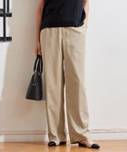 【自由区/JIYU-KU】の【カタログ掲載・洗える】フルダルスパンマイクロピーチワイドストレート パンツ サンドベージュ|ID: prp329100004537333 ipo3291000000032675338