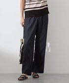 【自由区/JIYU-KU】の【カタログ掲載・洗える】フルダルスパンマイクロピーチワイドストレート パンツ ブラック|ID: prp329100004537333 ipo3291000000034556304