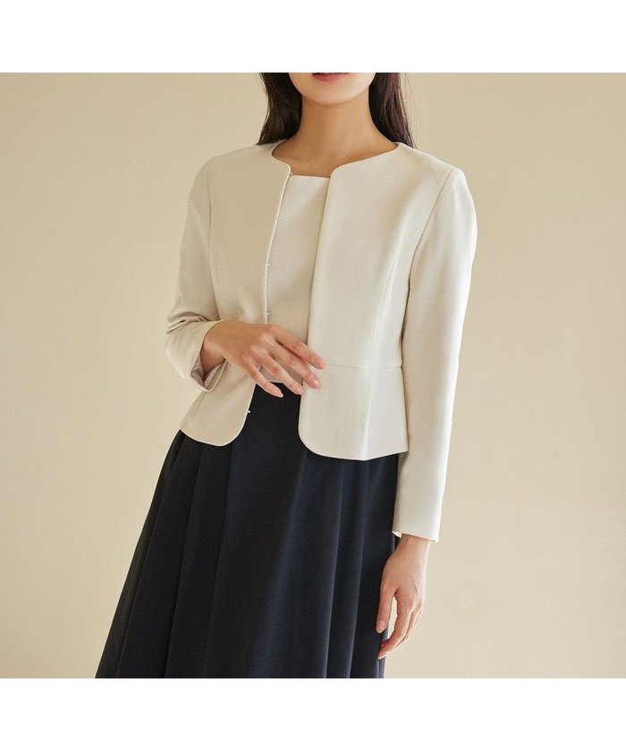 【トッカ/TOCCA】の【洗える】LUCE ジャケット インテリア・キッズ・メンズ・レディースファッション・服の通販 founy(ファニー) https://founy.com/ ファッション Fashion レディースファッション Ladies' Fashion Online アウター Coat Outerwear ジャケット Jackets ノーカラージャケット No Collar Leather Jackets 2025年 2025 2025春夏・S/S Ss,Spring/Summer,2025 ジャケット Jacket 夏 Summer S/S・春夏 Ss・Spring/Summer 洗える Washable A/W・秋冬 Aw・Autumn/Winter・Fw・Fall-Winter |ID: prp329100004537339 ipo3291000000032541840