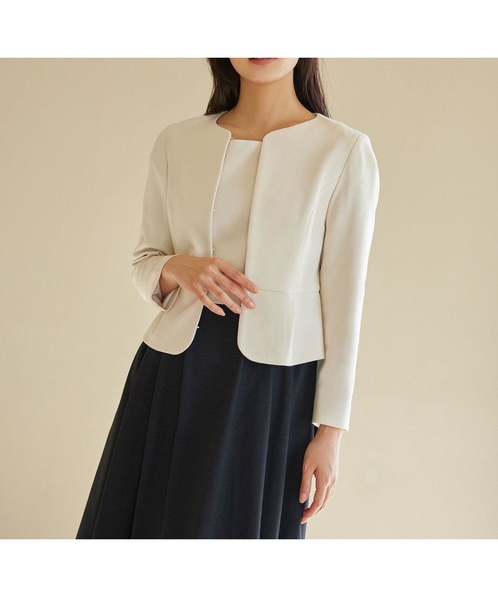 【トッカ/TOCCA】の【洗える】LUCE ジャケット インテリア・キッズ・メンズ・レディースファッション・服の通販 founy(ファニー) 　ファッション　Fashion　レディースファッション　Ladies' Fashion Online　アウター　Coat Outerwear　ジャケット　Jackets　ノーカラージャケット　No Collar Leather Jackets　2025年　2025　2025春夏・S/S　Ss,Spring/Summer,2025　ジャケット　Jacket　夏　Summer　S/S・春夏　Ss・Spring/Summer　洗える　Washable　A/W・秋冬　Aw・Autumn/Winter・Fw・Fall-Winter　ベージュ系|ID: prp329100004537339 ipo3291000000032541840