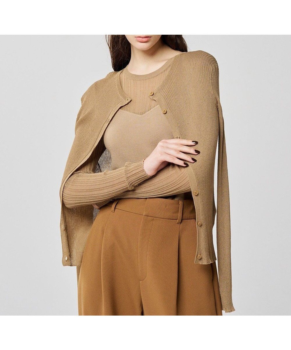 【アンクレイヴ/uncrave】のシアーニット カーディガン(uncrave WHITE) 人気、トレンドファッション・服の通販 founy(ファニー) 　ファッション　Fashion　レディースファッション　Fashion for Women　トップス・カットソー　Cut & Sew Tops　ニット　Knit Tops & Sweaters　カーディガン・羽織り　Layered Style Cardigans　カーディガン　Cardigan, Knitwear　シアー　Sheer, See-Through　ストレッチ　Stretch, Stretchy Fabric　セーター　Sweater, Knitwear　フィット　Fit, Slim Fit　ベーシック　Basic, Essential　モダン　Modern, Contemporary　A/W・秋冬　Autumn/Winter　 other-1|ID: prp329100004537356 ipo3291000000036062831