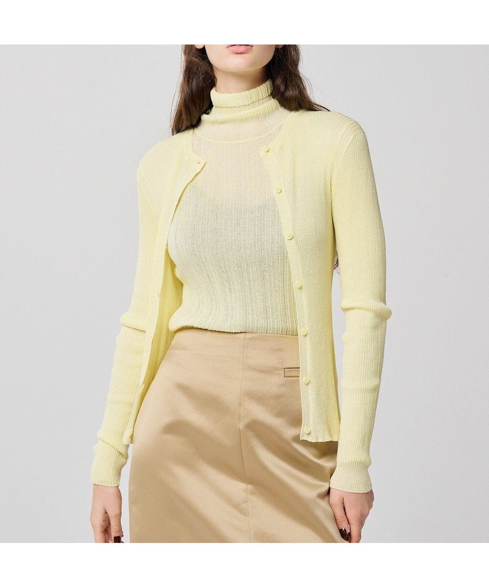 【アンクレイヴ/uncrave】のシアーニット カーディガン(uncrave WHITE) インテリア・キッズ・メンズ・レディースファッション・服の通販 founy(ファニー) 　ファッション　Fashion　レディースファッション　Fashion for Women　トップス・カットソー　Cut & Sew Tops　ニット　Knit Tops & Sweaters　カーディガン・羽織り　Layered Style Cardigans　カーディガン　Cardigan, Knitwear　シアー　Sheer, See-Through　ストレッチ　Stretch, Stretchy Fabric　セーター　Sweater, Knitwear　フィット　Fit, Slim Fit　ベーシック　Basic, Essential　モダン　Modern, Contemporary　A/W・秋冬　Autumn/Winter　レモン|ID: prp329100004537356 ipo3291000000036062840